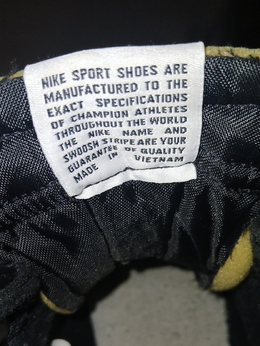 Nike Black and White High-Top Sneakers with Orange Swoosh - Picture 9 of 16